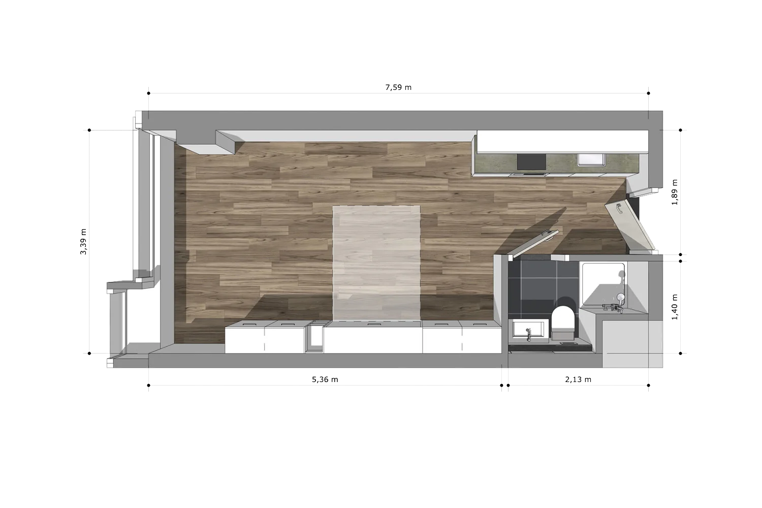 Rental property in Helftheuvelpassage 8V, 's-Hertogenbosch