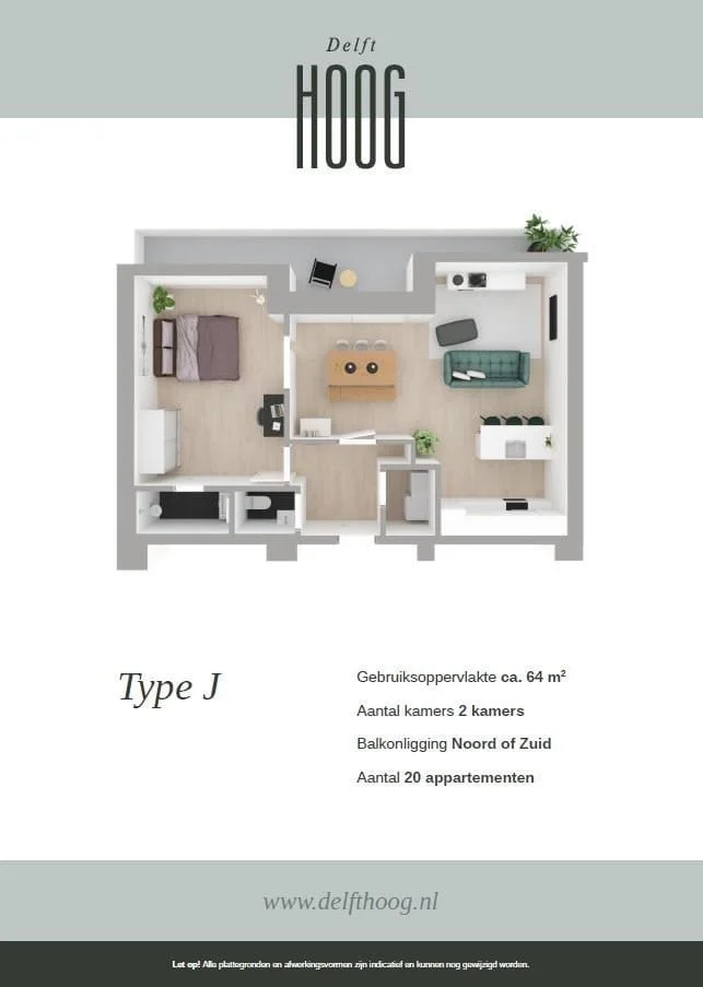 Rental property in Martinus Nijhofflaan 2R-6, Delft