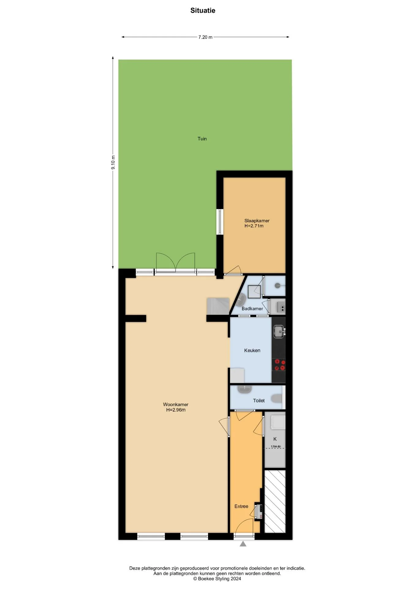 Rental property in Schreveliusstraat 6-ZW, Haarlem