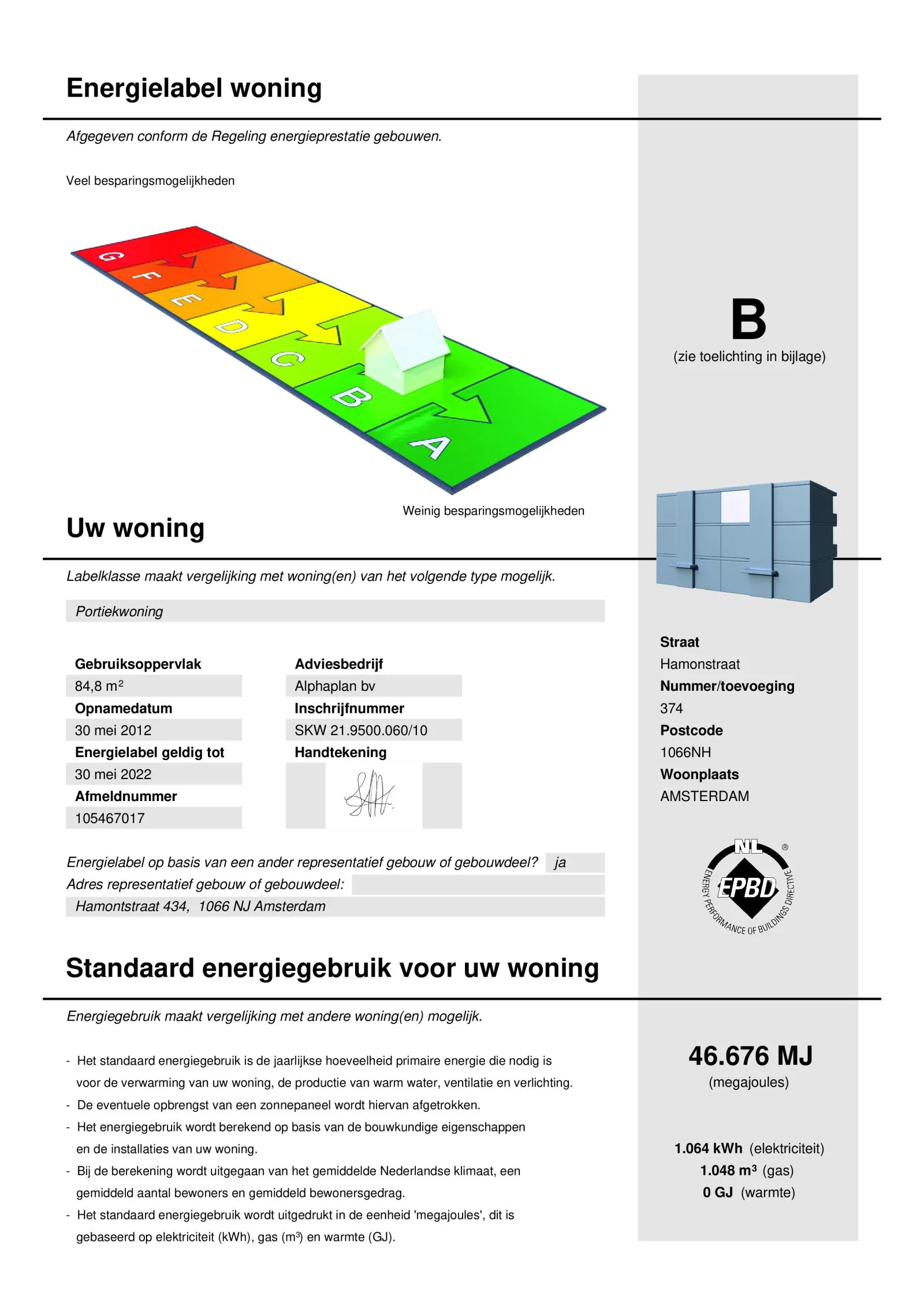 Rental property in Hamontstraat 374, Amsterdam