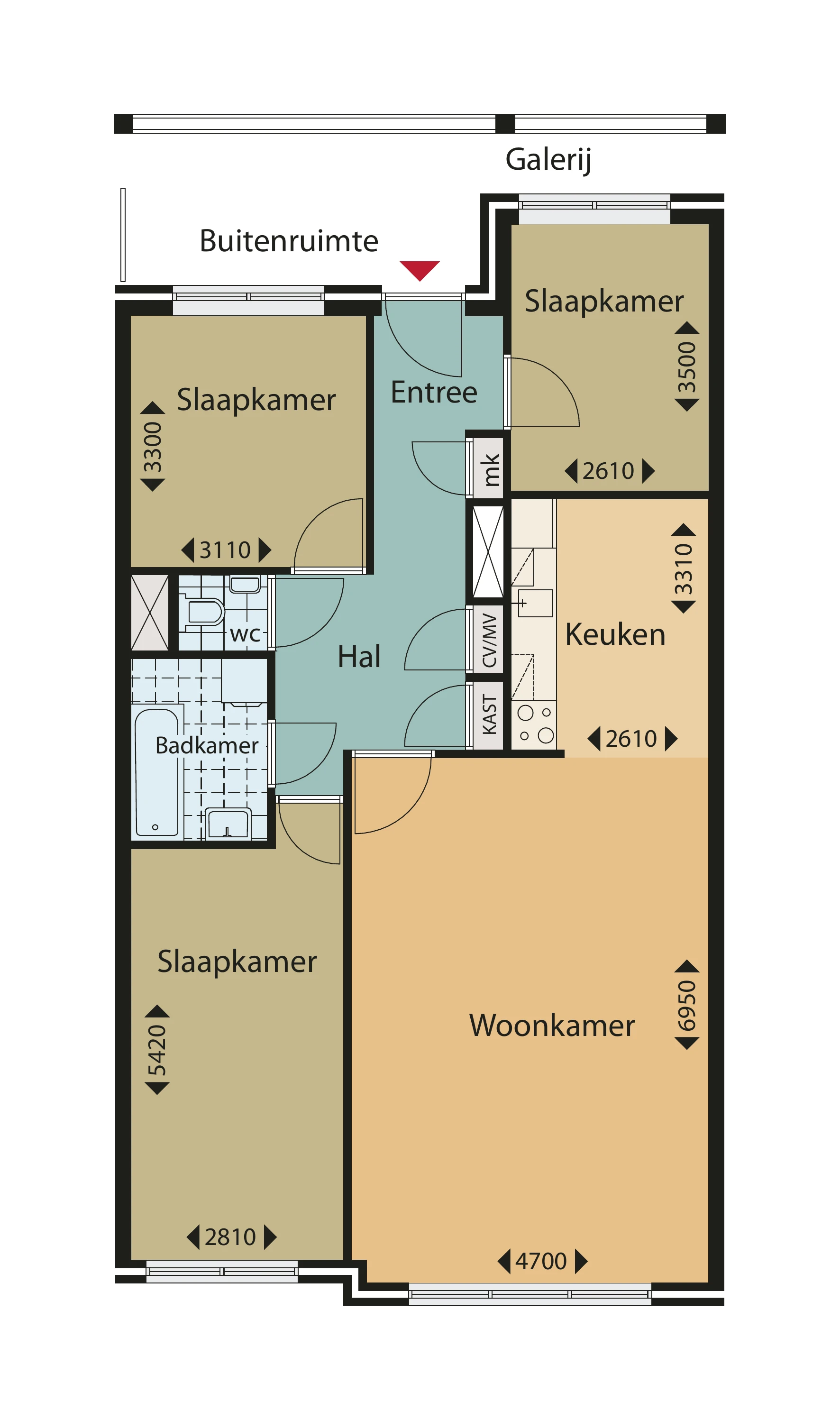 Rental property in Slachthuisstraat 21, The Hague