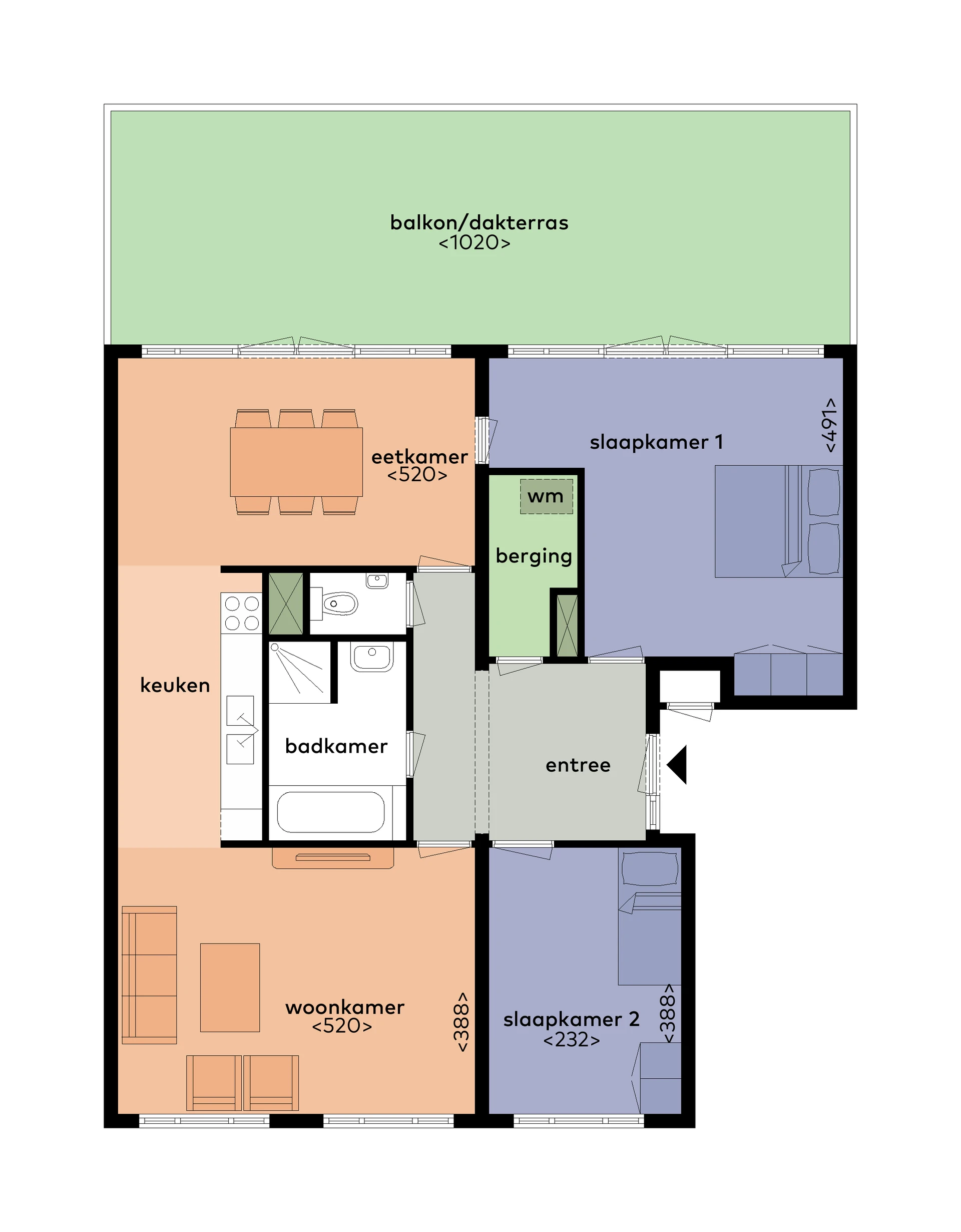 Rental property in Clermontlunet 17F, Maastricht