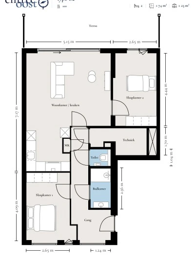 Rental property in Monteverdistraat 102, Haarlem