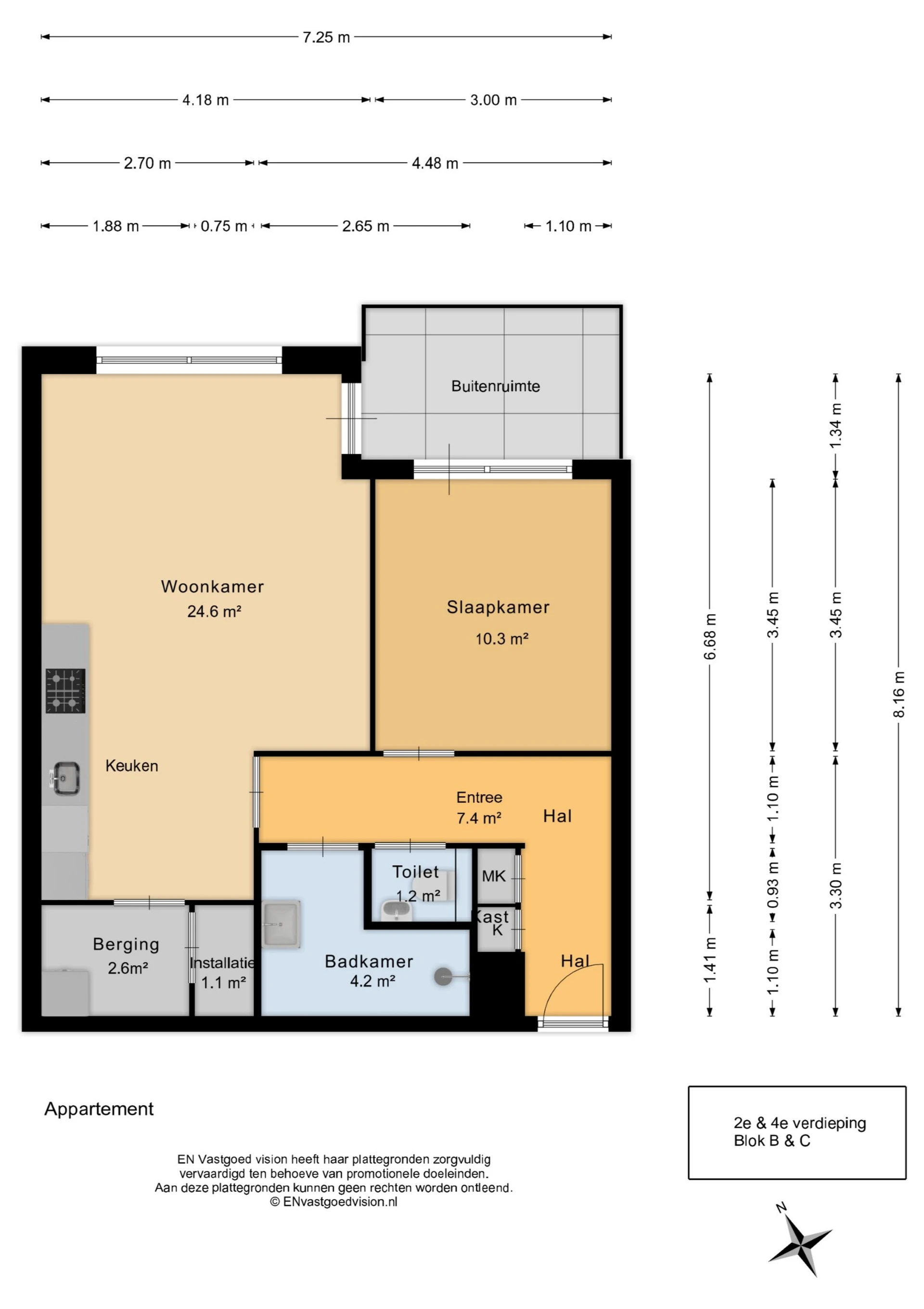 Rental property in Bert Haanstrakade 560, Amsterdam
