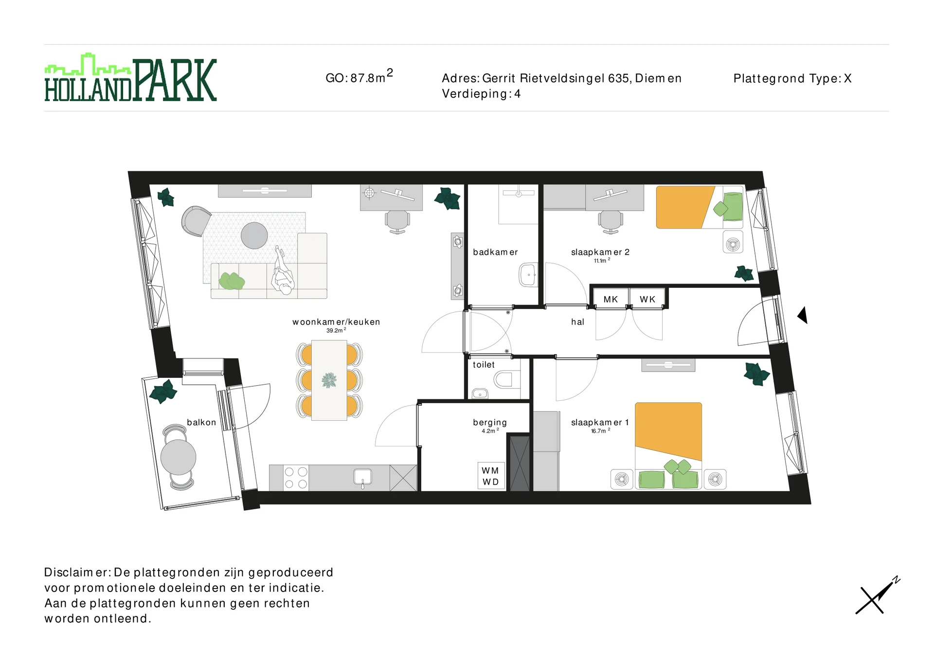 Rental property in Gerrit Rietveldsingel 635, Diemen
