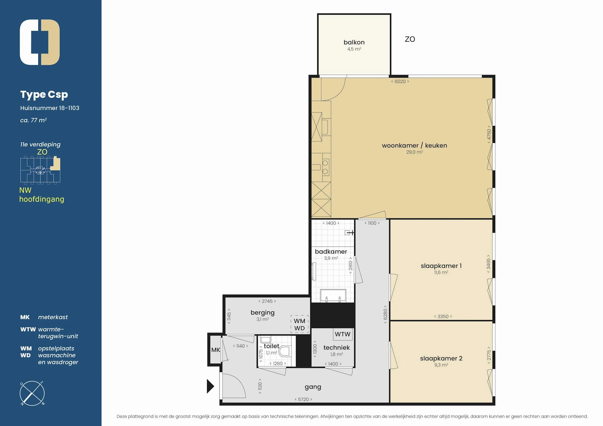 Rental property in Saturnusstraat, The Hague