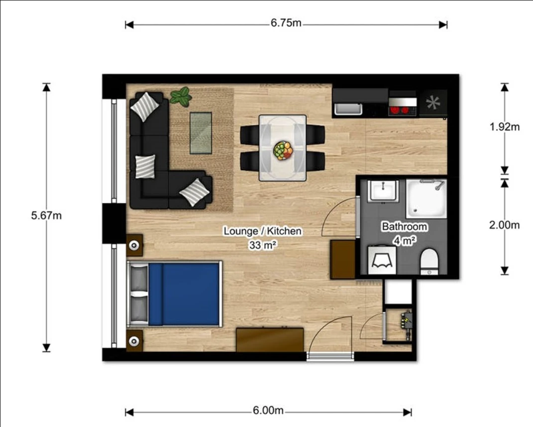 Rental property in Brede Hilledijk 142H, Rotterdam