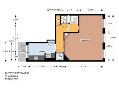 90m2 apartment to rent for 1995€/month in Ouverturestraat, The Hague