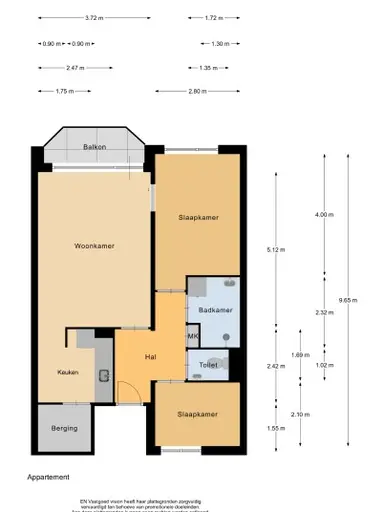 65m2 apartment to rent for 852€/month in Eperweg 463, 't Harde