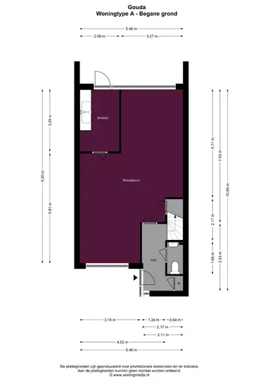 113m2 apartment to rent for 1425€/month in Gloucesterstraat, Gouda