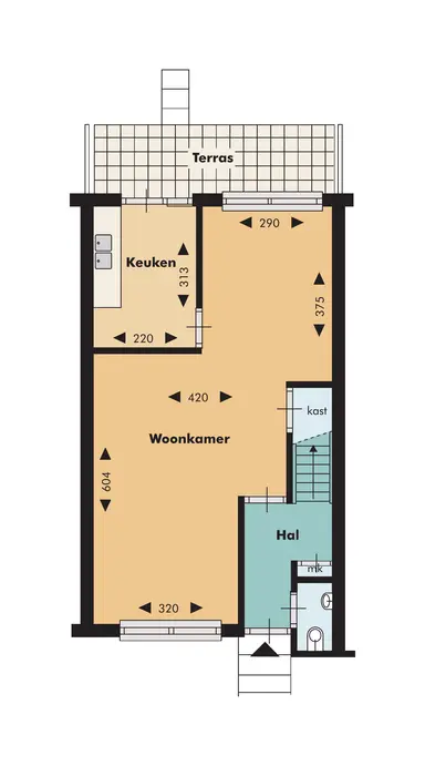 107m2 house to rent for 1340€/month in Slot Assumburgpad 13, Schiedam