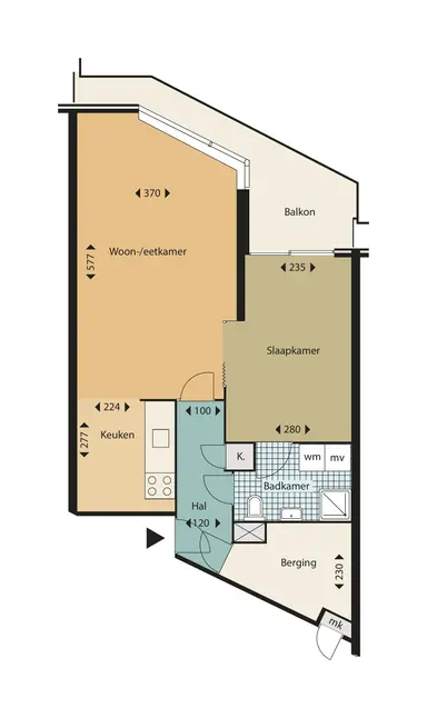 57m2 apartment to rent for 816€/month in Hilvoordestraat 113, Rijswijk