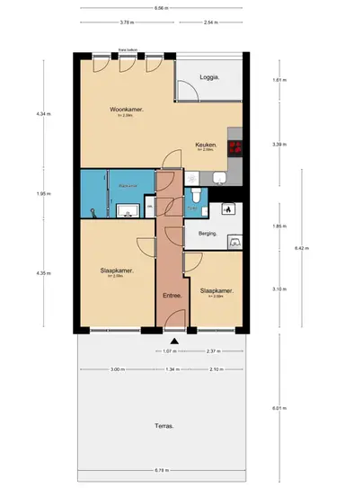 66m2 apartment to rent for 1715€/month in Baak van Katwijk, Amersfoort