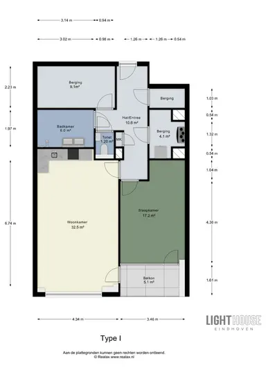 87m2 apartment to rent for 1947€/month in Machinekamerplein 32-175, Eindhoven