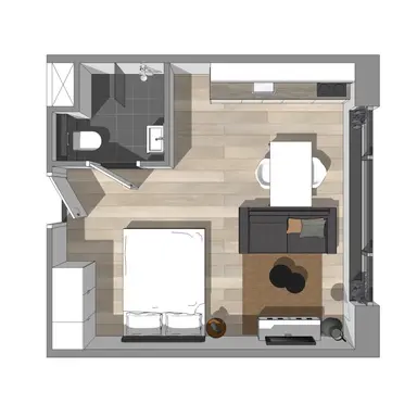 29m2 studio to rent for 1131€/month in Einsteindreef 117-10, Utrecht