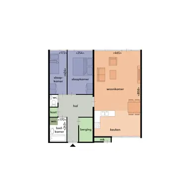83m2 apartment to rent for 1245€/month in Klaverhof 4, Alphen aan den Rijn