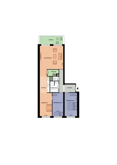 100m2 apartment to rent for 1305€/month in Clermontlunet 17A, Maastricht