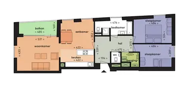 apartment 105τ.μ. προς ενοικίαση για 1350€/μήνα στην περιοχή Ansjovislaan, Bergen op Zoom