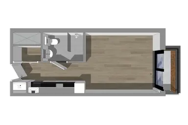 31.2m2 studio te huur voor 904.1€/maand in de Génestetlaan 30A-17, Nijmegen