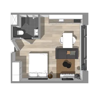 studio de 29m2 à louer pour 1131€/mois à Einsteindreef 115-10, Utrecht