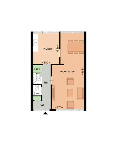 125m2 house to rent for 1285€/month in Van Kalmthoutlaan 70, Tilburg