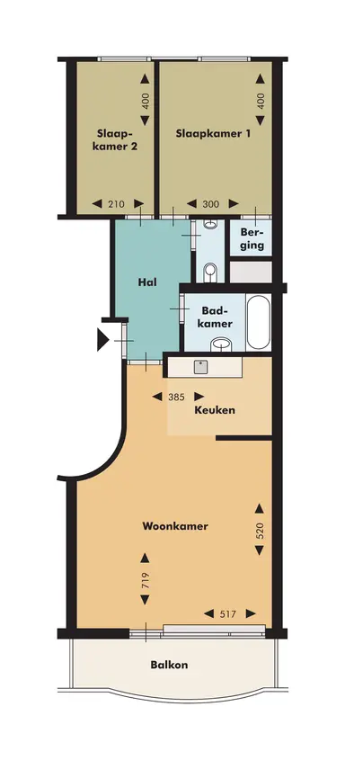 68m2 apartment te huur voor 1165€/maand in Linker Rottekade 489, Rotterdam
