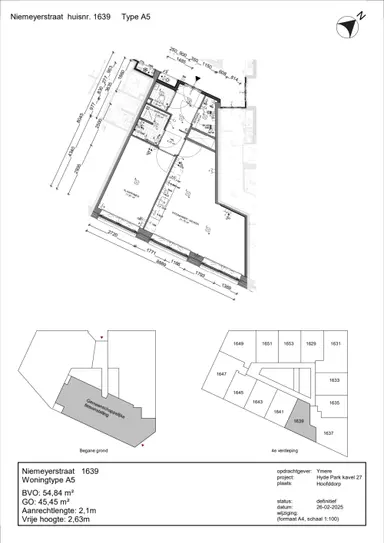 35m2 apartment to rent for 890.9€/month in Niemeyerstraat 1607, Hoofddorp
