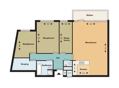 apartment de 96m2 à louer pour 1430€/mois à Venbergsemolen 253, Eindhoven