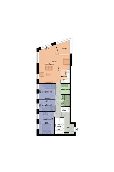 107m2 apartment te huur voor 1460€/maand in Wijde Wormer 276, Capelle aan den IJssel