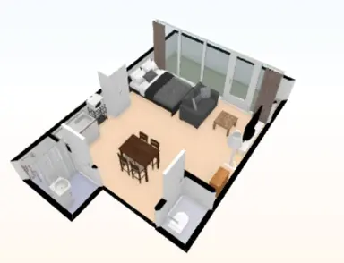 30m2 studio to rent for 795€/month in Groningen