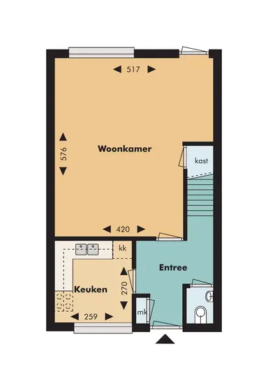 106m2 house to rent for 1345€/month in Schadeken 130, Leidschendam