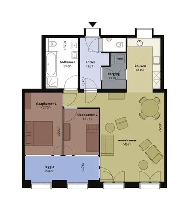 apartment 88τ.μ. προς ενοικίαση για 1515€/μήνα στην περιοχή Boschcour 41E, Maastricht