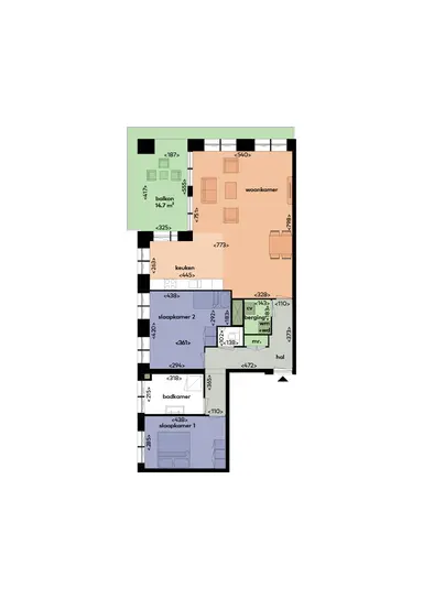 apartment di 101m2 in affitto a 1925€/mese a Parijsboulevard 56, Utrecht