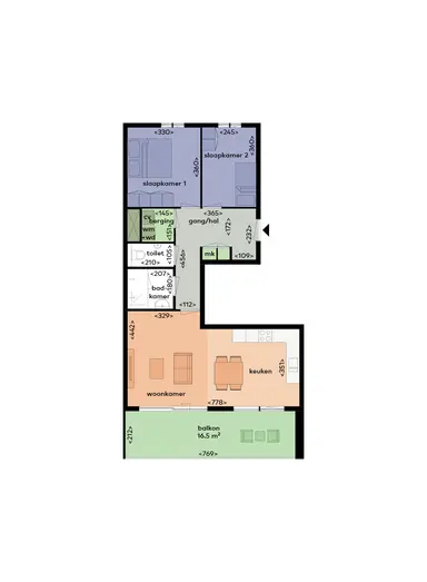 apartment di 87m2 in affitto a 1510€/mese a Vaduzdijk 77, Utrecht