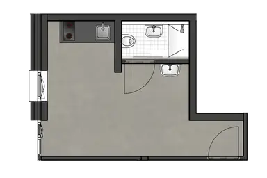 studio de 18m2 à louer pour 799€/mois à Bassin 186C-15, Maastricht