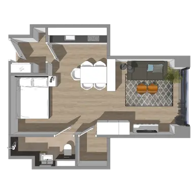 37m2 studio to rent for 1216€/month in Galvanistraat 1173, Rotterdam