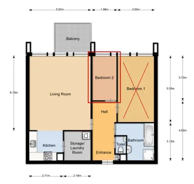 85m2 room to rent for 825€/month in Lichtstraat, Eindhoven