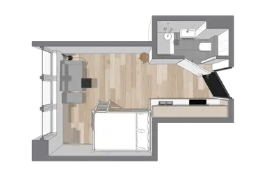 17.9m2 studio zu vermieten für 1098€/Monat in Limburglaan 5C-10, Maastricht