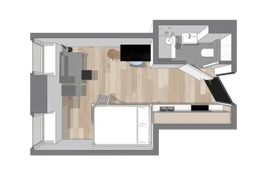 18m2 studio zu vermieten für 1072€/Monat in Limburglaan 5C-10, Maastricht