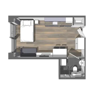 24m2 studio to rent for 1175€/month in Nijenoord 2-214, Utrecht