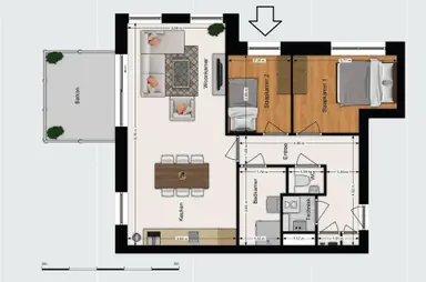 70m2 room te huur voor 750€/maand in Noorwegenkade, Almere