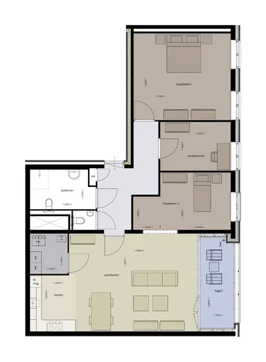 apartment 114τ.μ. προς ενοικίαση για 1600€/μήνα στην περιοχή Buxusplaats 33, Tilburg