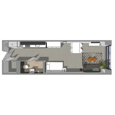 38m2 studio zu vermieten für 1301€/Monat in Galvanistraat 591, Rotterdam