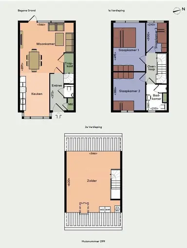 127m2 house to rent for 1740€/month in Vossenzoom 299, Pijnacker