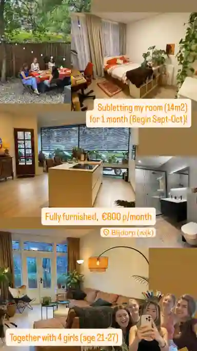 14m2 room zu vermieten für 800€/Monat in Stadhoudersweg, Rotterdam