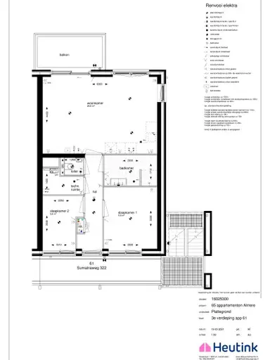 60m2 apartment to rent for 1000€/month in Sumatraweg 322, Almere