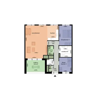 94m2 apartment te huur voor 1755€/maand in Brusselplein 179, Utrecht