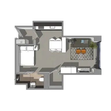 37m2 studio te huur voor 939€/maand in Galvanistraat 843, Rotterdam