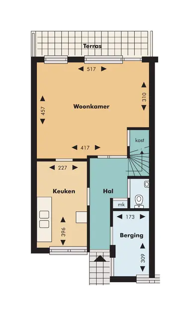 103m2 house à louer pour 1235€/mois à Henk Sneevlietstraat 81, Hoogvliet