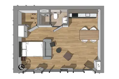 38.8m2 studio in affitto per 1045€/mese a Hamsterstraat 6-05, Eindhoven